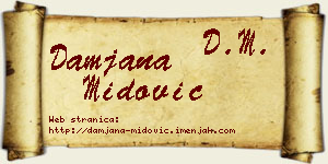 Damjana Midović vizit kartica